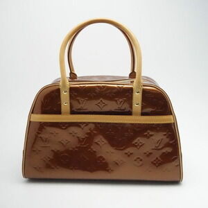 Louis Vuitton Boston Bag Vernis Tompkins Square Bron White